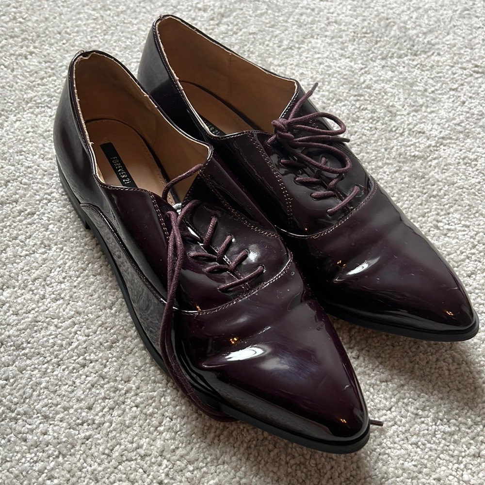 Forever 21 Maroon Brogues Size 9